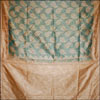 Light Green Fancy silk Saree with Kicha Alfi work (SSB-25) - Click here to View more details about this Product